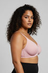 Zivame True Curv Double Layered Non Wired Full Coverage Super Support Bra - Silver Pink — thumbnail 3